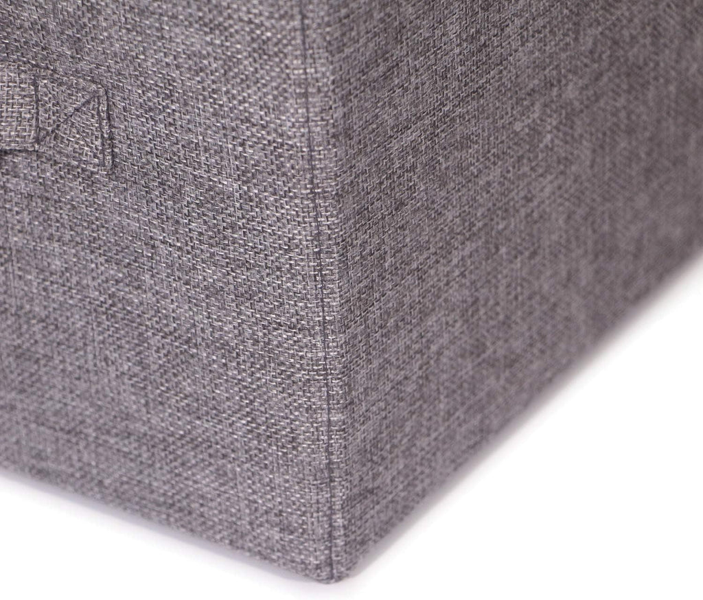 TENABORT Closet Organizer Bins - Set of 3 Fabric Storage Baskets with Handles for Home & Office