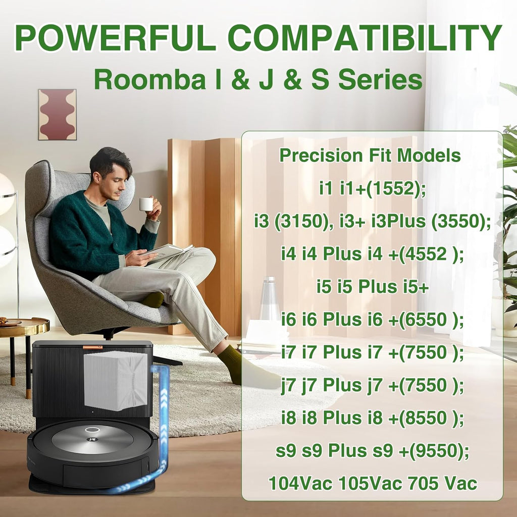 VBN Vacuum Bags for iRobot Roomba i Series | 26-Pack Compatible with i3+, i4+, i5+, i6+, i7+, i8+, j7+, j8+, j9+, s9+