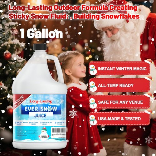 Hakuta Snow Machine Fluid - Long-Lasting Snow Juice for Perfect Winter Scenes | 1 Gallon