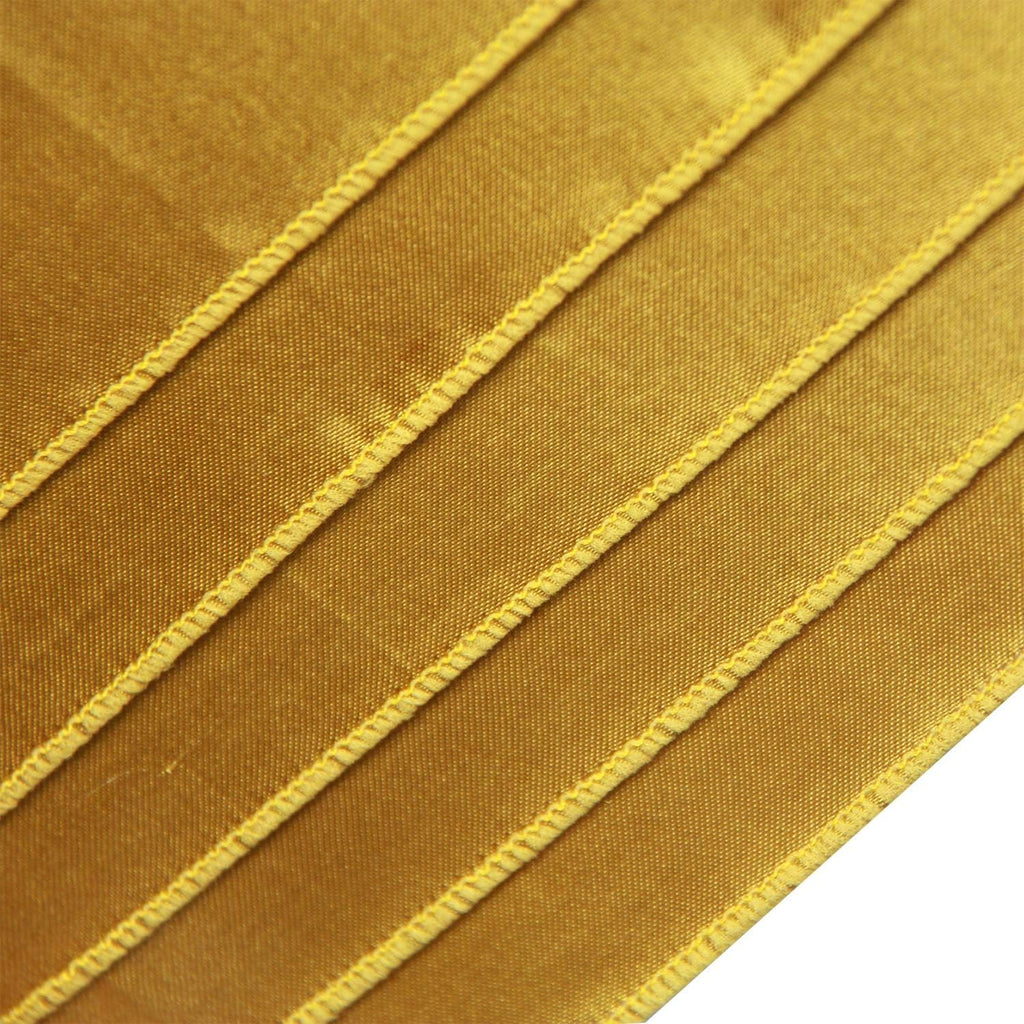 WELMATCH Gold Satin Chair Sashes - 50 Pcs Elegant Wedding & Party Decoration Bows | Gold Color