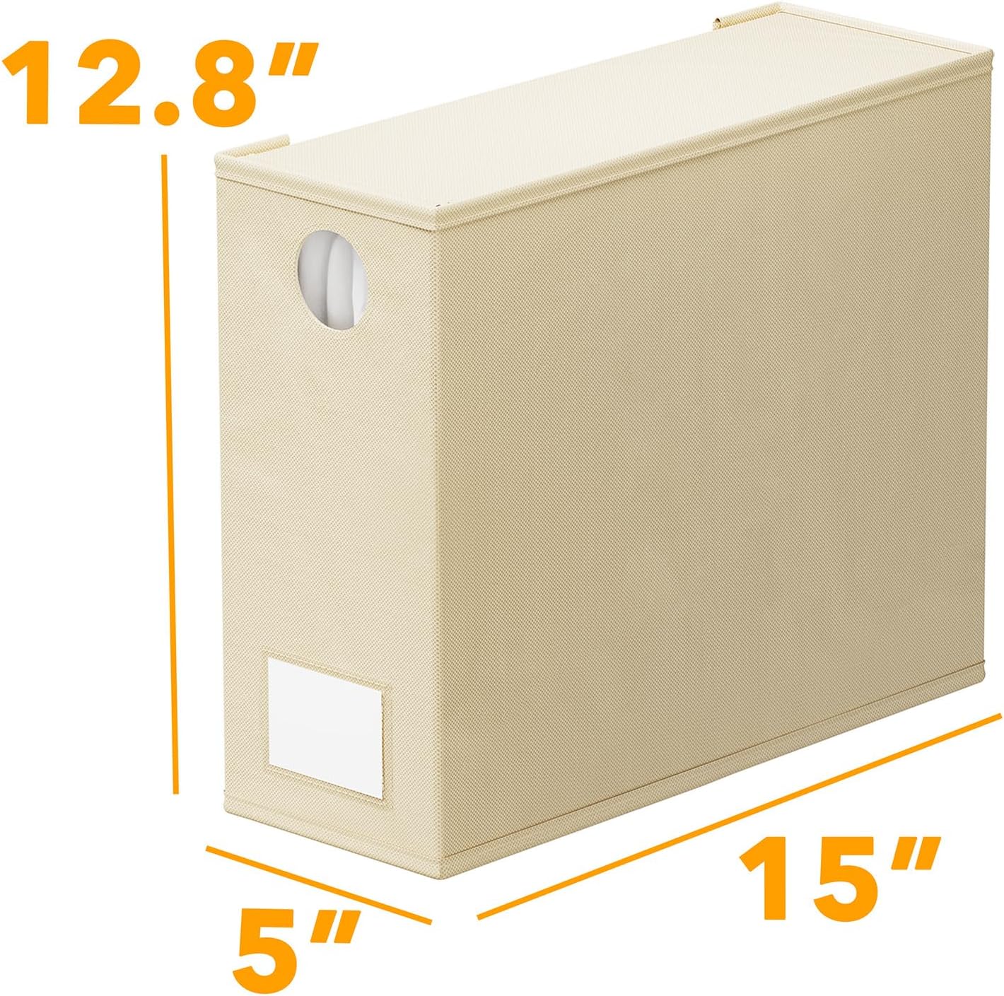 SpaceAid Bed Sheet Organizers - 6 Pack Foldable Storage with Window for Queen & King Size Bedding (Beige)