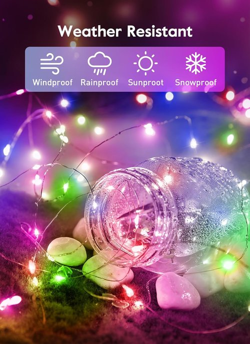 Fairy Lights - 33FT 100LED USB Twinkle Lights with Timer & Remote | 8 Modes for Indoor Christmas Decor