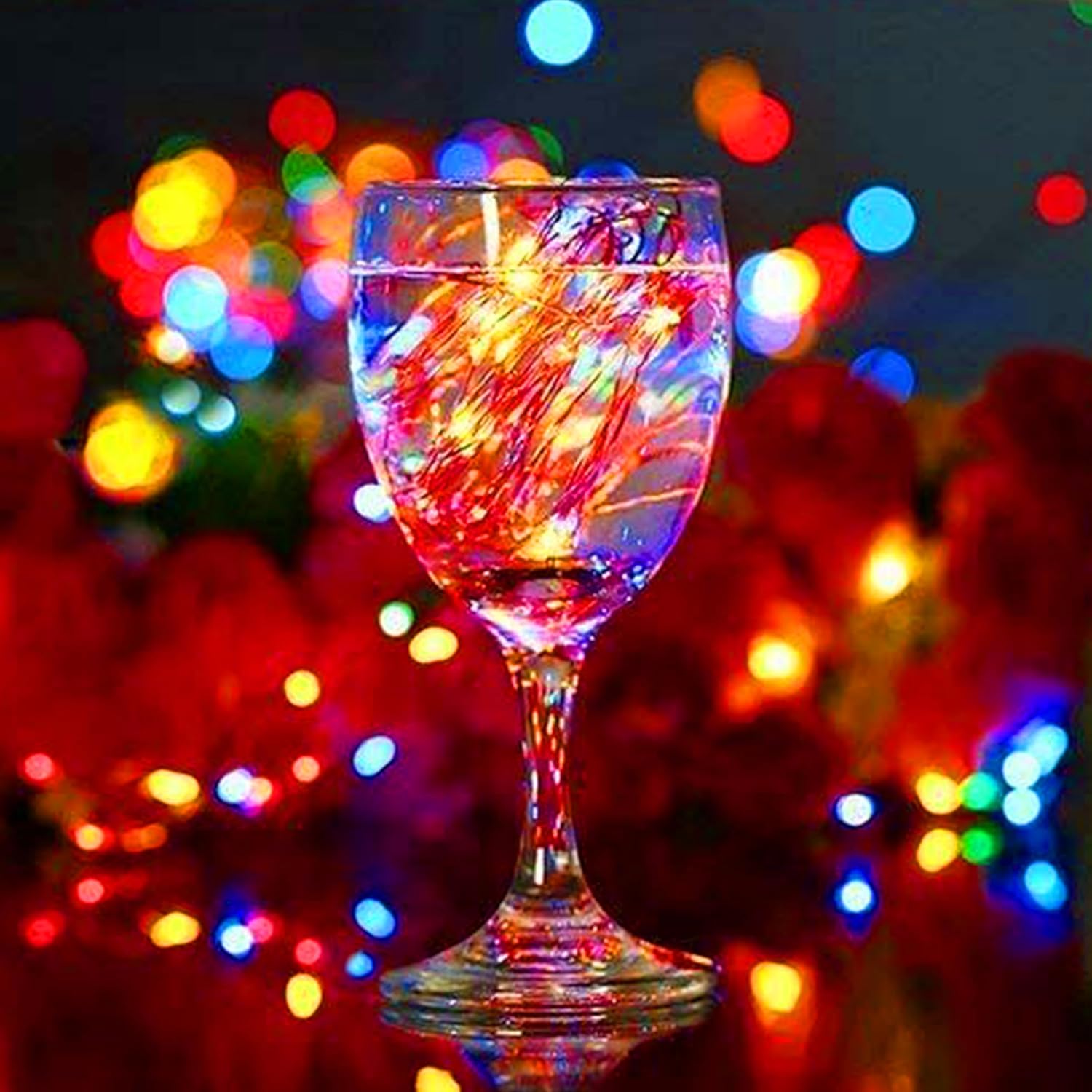 Skiennix 12 Pack Fairy Lights - Battery Operated 7ft Waterproof Silver Wire LED String Lights for DIY Wedding Décor & Party Centerpieces
