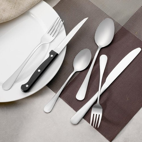 16 Pcs Teaspoons Set, Food-Grade Stainless Steel Spoons Silverware, Cutlery Tea Spoons, Durable Dessert Spoons, Metal Spoon for Home, Kitchen or Restaurant, Mirror Polished, Dishwasher Safe 6.7 Inch