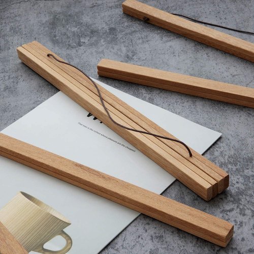 FALAMON Magnetic Poster Hanger Frame - Teak Wood | Versatile 20x20 to 20x30 for Art & Photos
