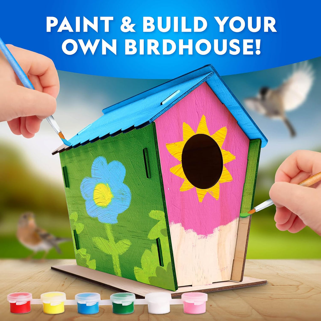 National Geographic Mega Arts & Crafts Activity Kit - 3-in-1 Craft Set for Kids | Build, Paint & Weave