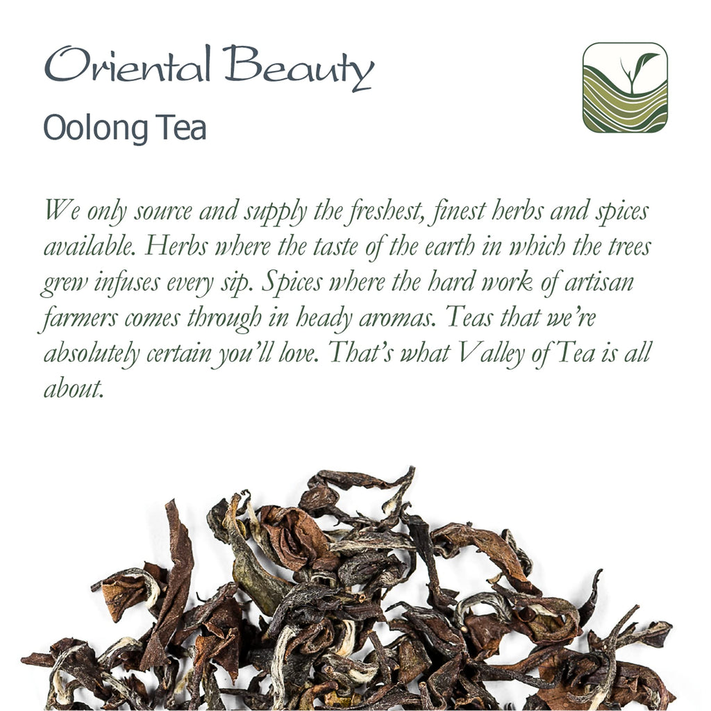 Oriental Beauty Taiwan Oolong Tea - Dongfang Meiren Taiwanese Wu Long Tea - White Tip Oolong Tea - 50g