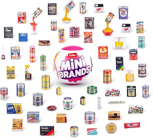 Mini Brands Retro Capsule 2-Pack - 60+ Mystery Mini Collectibles | Real Licenses & Rare Finds