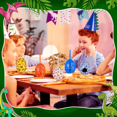 Maxcheck 24 Pcs Kids Dinosaur Party Favor Cups with Lids and Straws,10 oz Egg Dinosaur Cups for Birthday Decorations Dino Egg Theme Party Supplies for Boys Girls
