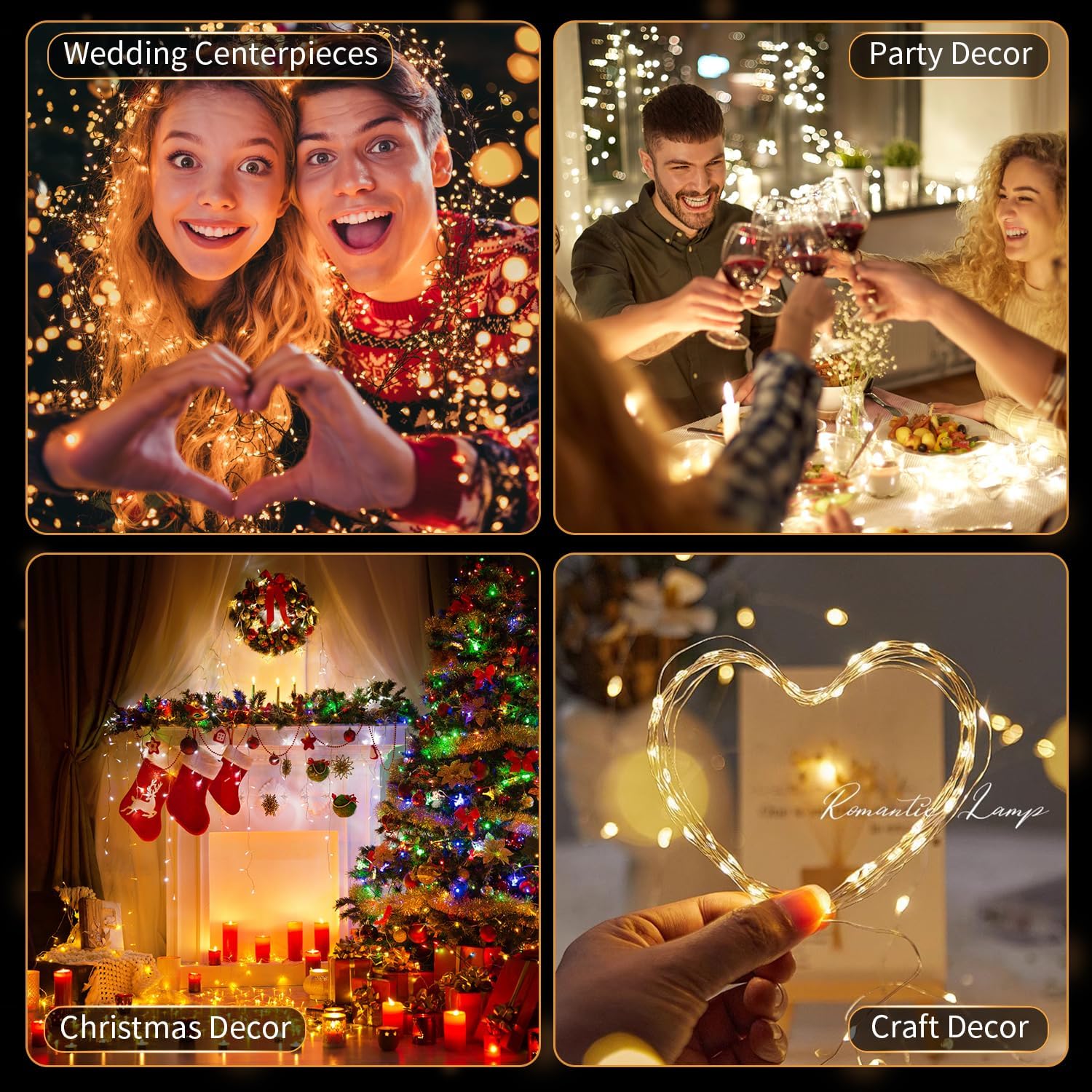 Skiennix 20 Pack LED Fairy Lights - Battery Operated, Waterproof Mini Twinkle String Lights | 7FT Warm White for Weddings & Parties