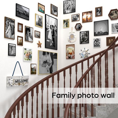Giftgarden 8x10 Picture Frame - Sleek Black Design for Wall or Tabletop Display, Single Unit