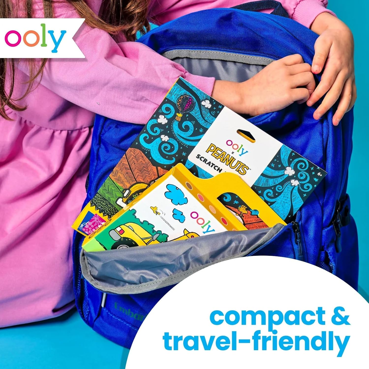 Ooly X Peanuts Scratch Art Kit - 12 Cards with Snoopy & Friends | Travel-Friendly Craft Set for Kids