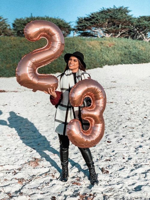 Big 23 Balloons | 40-Inch Rose Gold Number Balloons for Birthdays, Weddings, and Celebrations