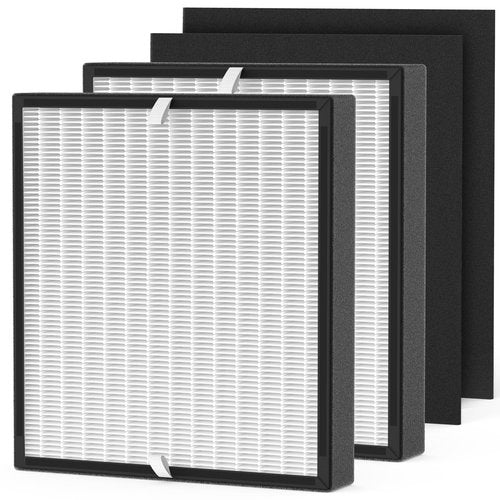 GoKBNY 2-Pack BF35 Replacement Filter Compatible with BF35 for BreatheSmart Classic Purifier, 2×2-in-1 Filters + 2×Carbon Pre-Filters