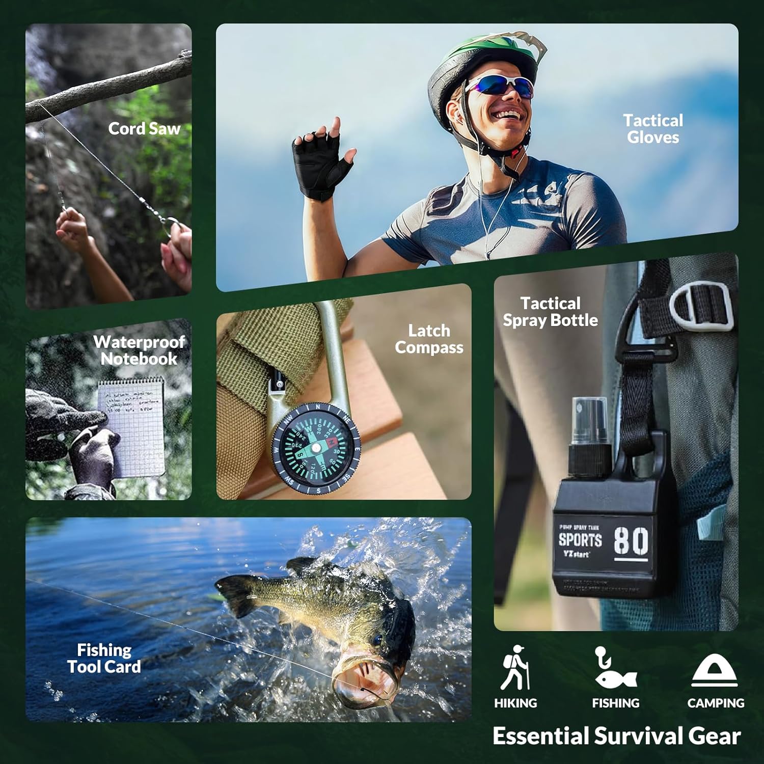 Skiennix Survival Kit Advent Calendar - 24 Days of Essential Emergency Gear for Outdoor Enthusiasts
