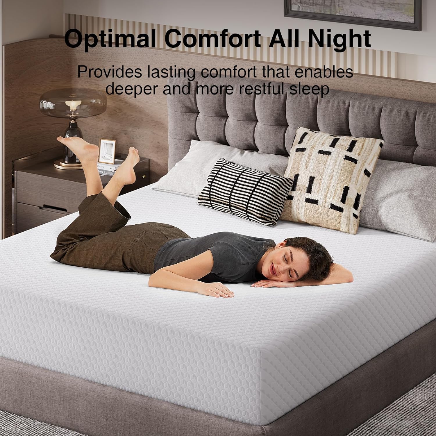 Novilla Queen Mattress - 14 Inch Memory Foam for Pressure Relief & Support | Cool, CertiPUR-US Certified