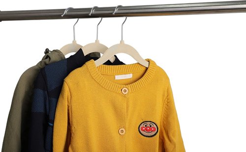 Finnhomy Velvet Non-Slip Baby & Kids Clothes Hangers - 20-Pack Heavy-Duty, Space-Saving Design, Beige