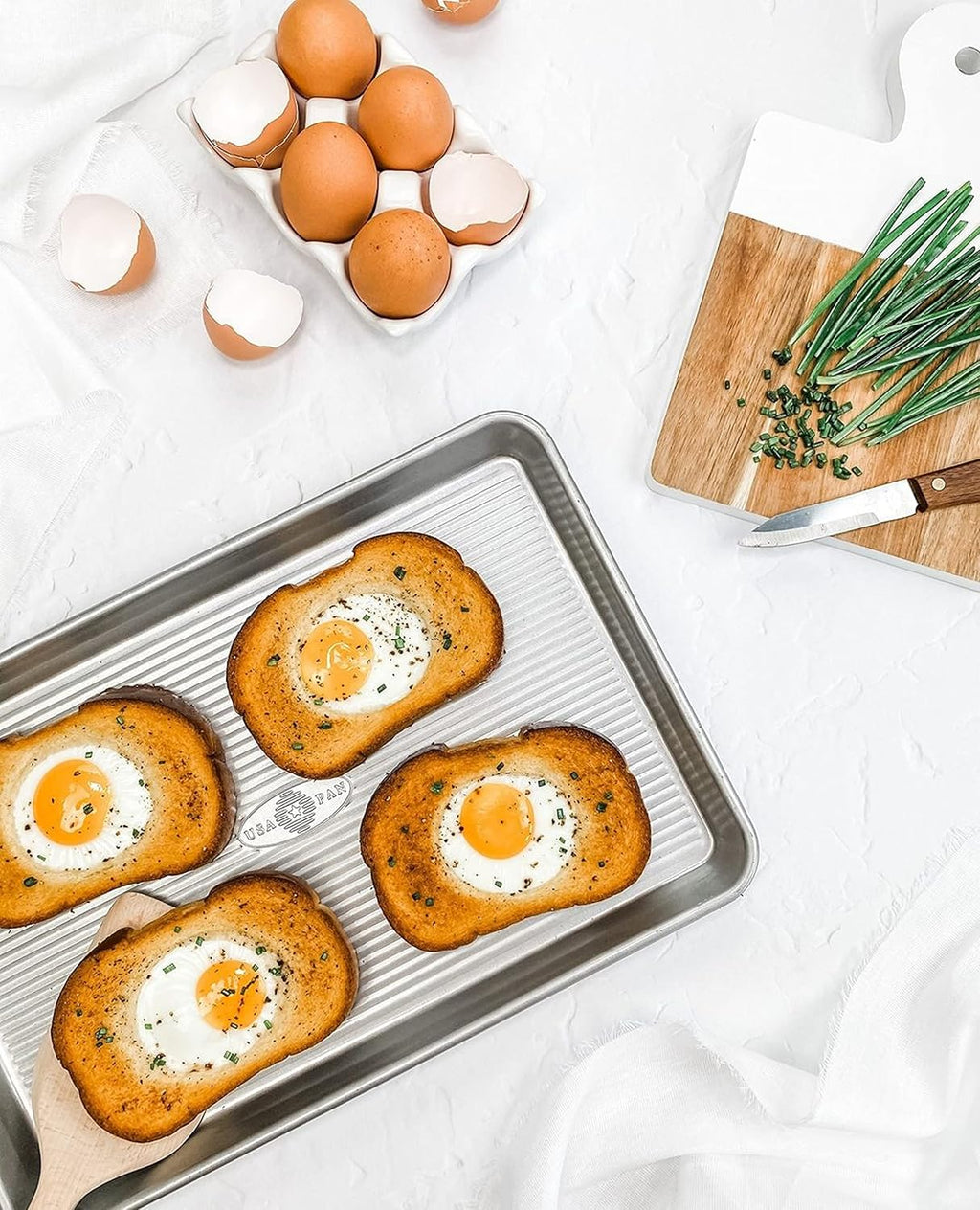 USA Pan Bakeware Nonstick Jelly Roll Baking Sheet - Durable Aluminized Steel Construction