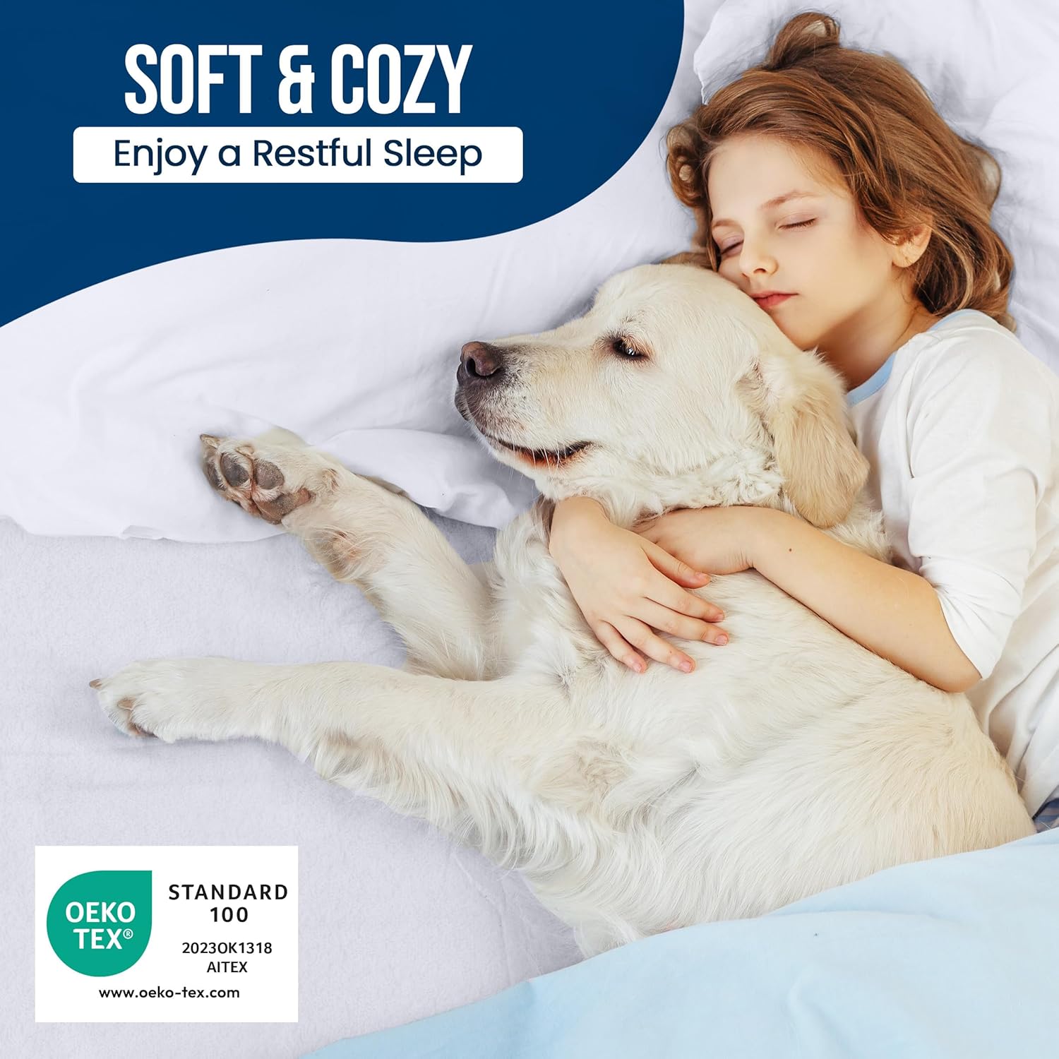 Utopia Bedding Twin Size Mattress Protector - Waterproof Terry Cover with Deep Pockets (White)