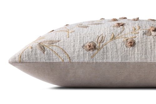 Loloi II Collection PLL0140 Natural 18'' x 18'' Cover w/Poly Pillow