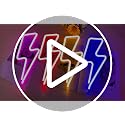 Red Lightning Bolt LED Neon Sign for Bedroom Wall Decor