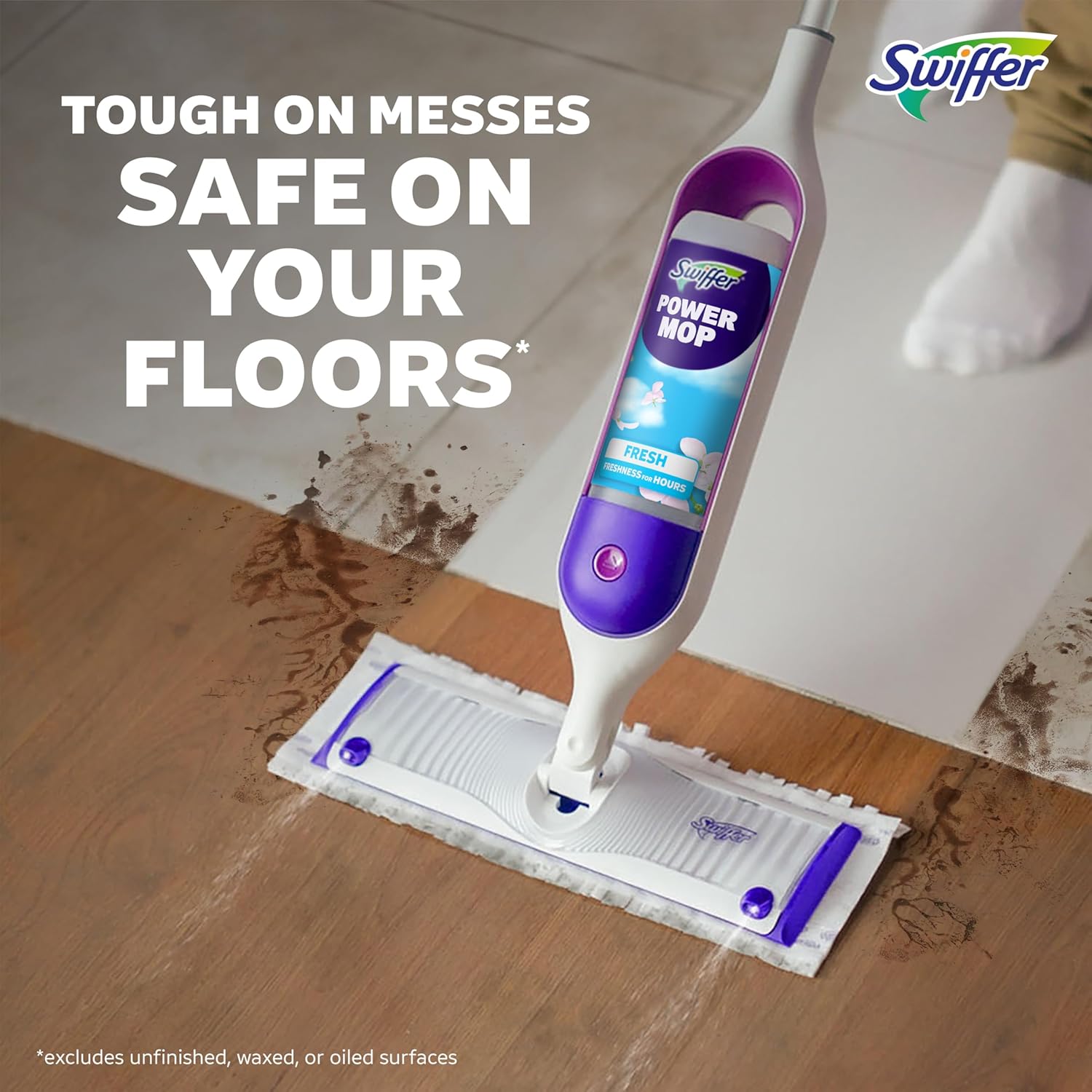 Swiffer PowerMop Multi-Surface Mopping Pad Refills - 11 Count for Effective Floor Cleaning