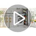 6-Tier Slim Rolling Storage Cart - Narrow Metal Mobile Shelving Unit