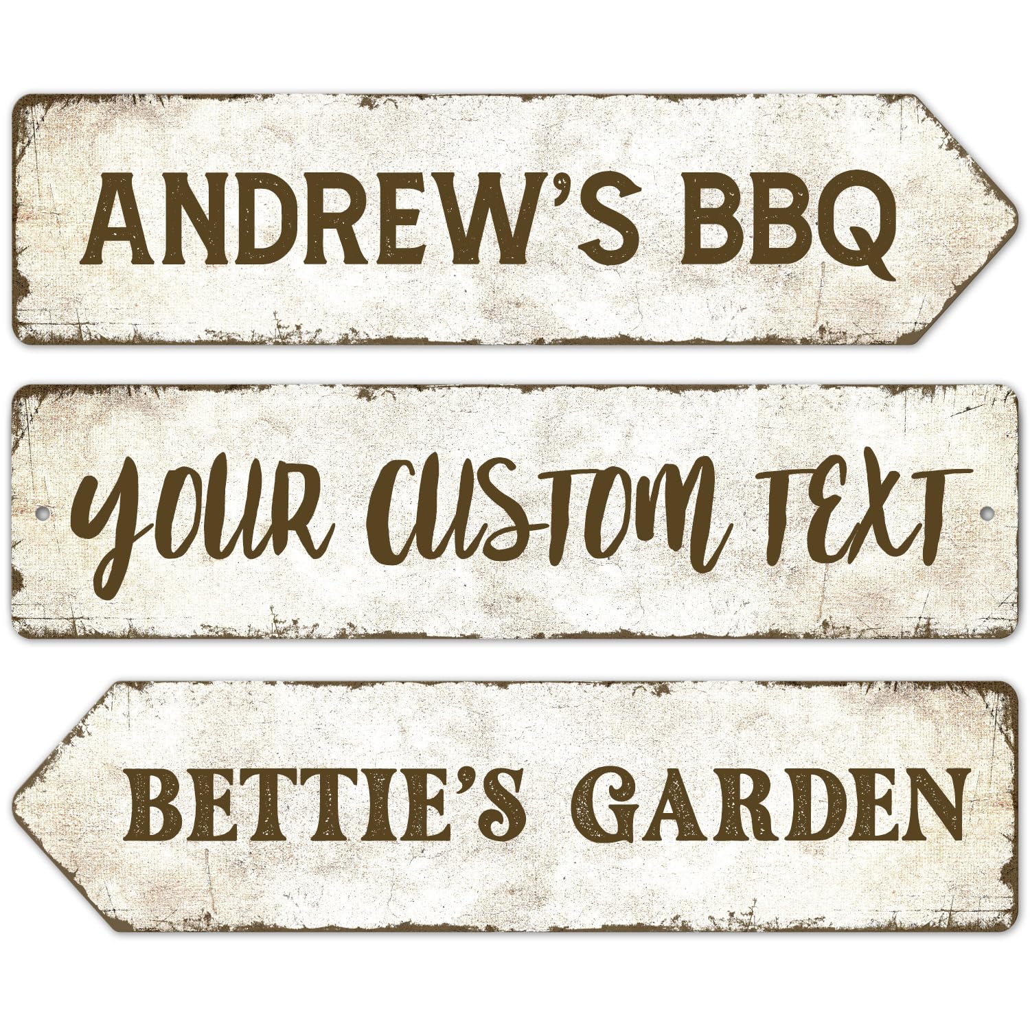 Rustic Custom Sign - Personalized Metal Sign for Him | Man Cave Decor, 6x24 Inches, Fade Resistant