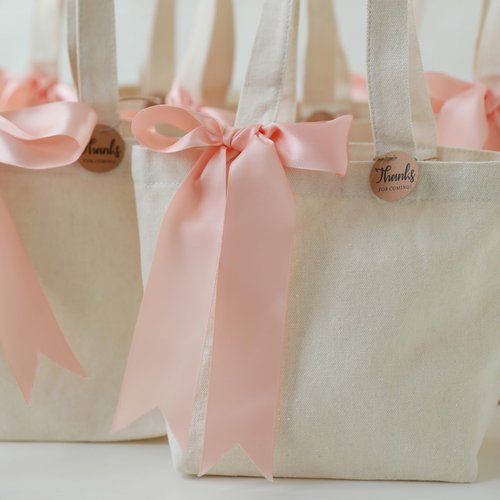 Extra Small Canvas Tote Bags for Kids Mini Gift Bulk for Painting DIY Arts & Crafts Thick Fabric Bland Bags (50, Beige)