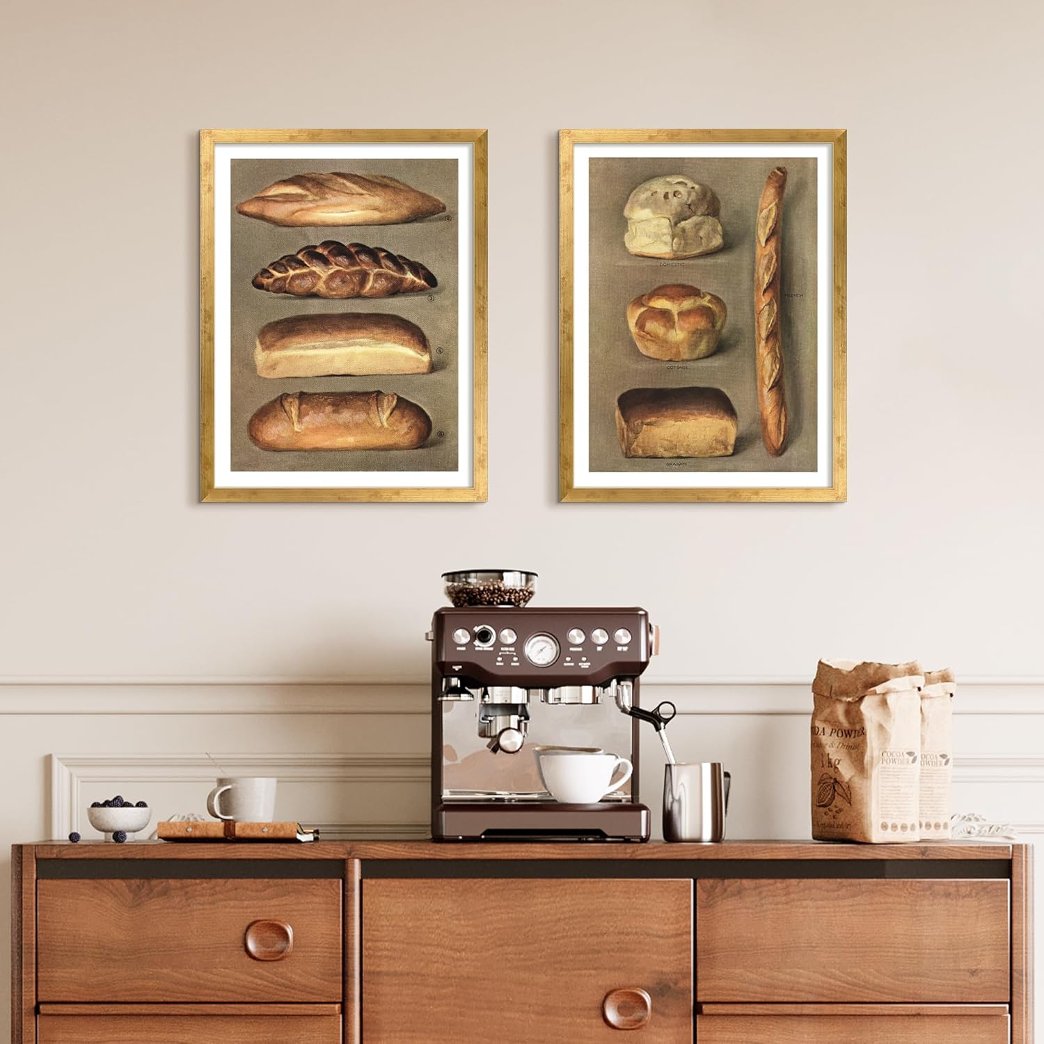 Upsimples 12x16 Picture Frame - Versatile Display for 8.5x11 Photos with Mat or 12x16 Without Mat - Bronze Finish