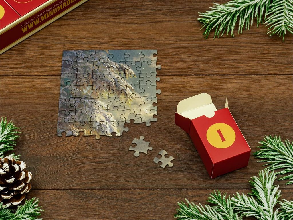Abraham Hunter Jigsaw Puzzle Advent Calendar 2025 - 1008 Pieces, 24 Boxes, Christmas Countdown Fun for All