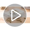 20 Pack Gold Curtain Rings with Clips, Silent Glide Drapery Rings 2 Inch