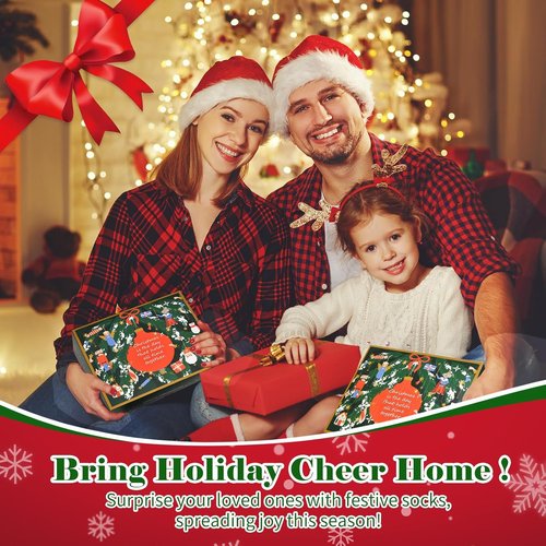 Advent Calendar 2025 - 12 Days Countdown Socks Set | Perfect Holiday Gifts for Women & Teens