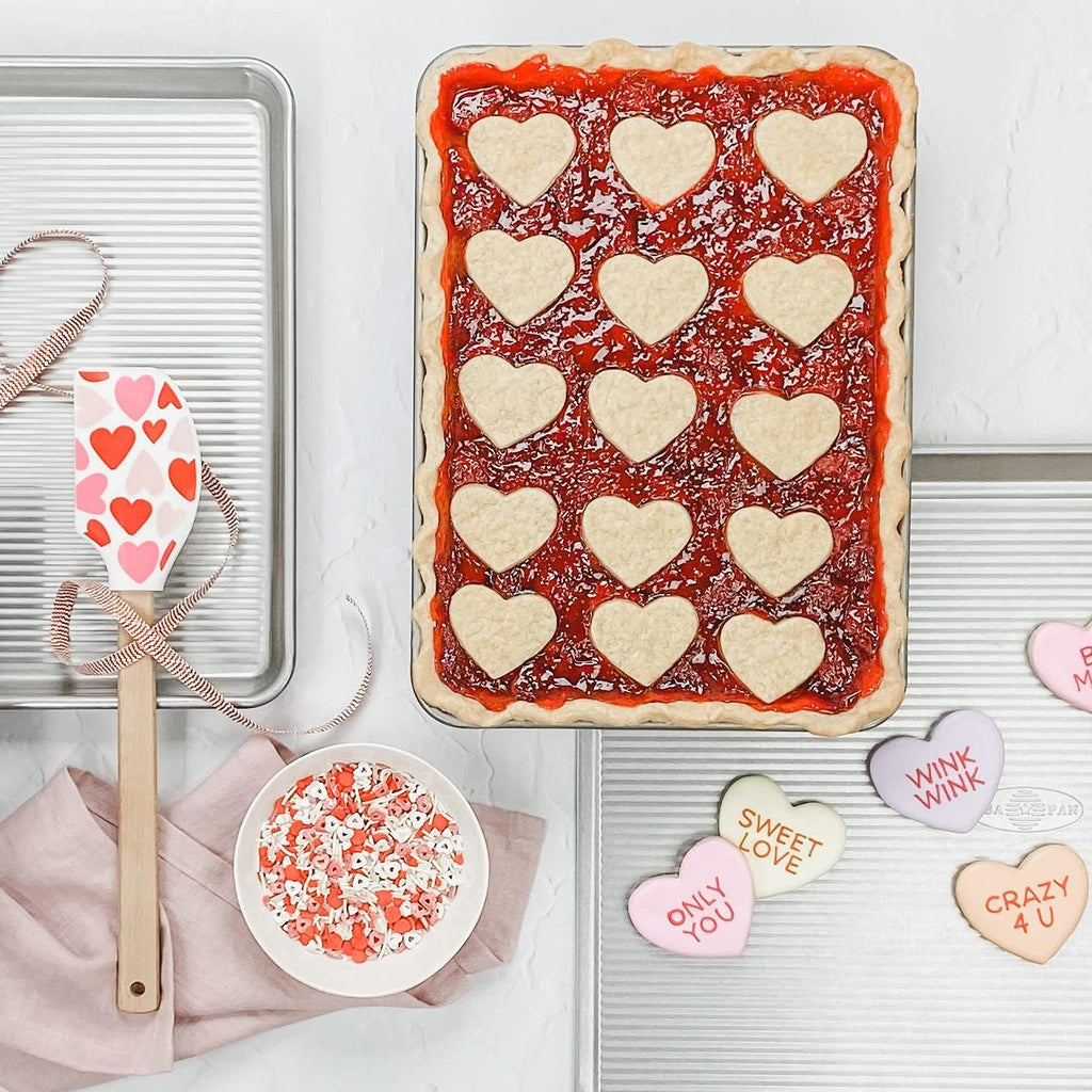 USA Pan Bakeware Half Sheet Pan Set - Durable Aluminized Steel Baking Sheets | Pack of 2