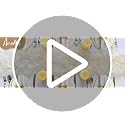 AerWo 8 Pcs Gold Table Runner 10FT Sheer Sparkle Wedding Party Decor
