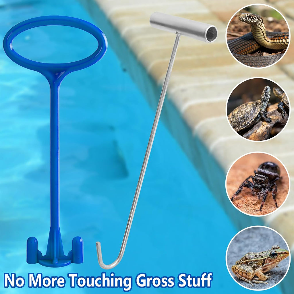 RunNico Pool Skimmer Basket Handle - Universal Tool for Easy Debris Removal | Keep Hands Clean