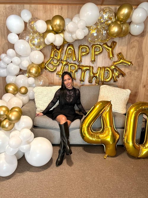 40 Inch Gold Number Balloons by [Brand Name] - Perfect for 4th Birthday, Graduation & Baby Shower Celebrations