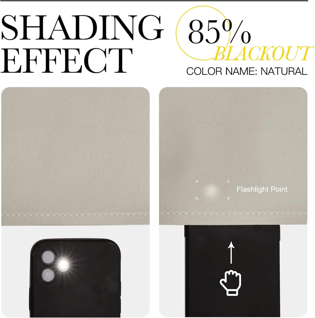 NICETOWN Blackout Curtains - Thermal Insulated Room Darkening Drapes for Bedroom | 42 x 63 Inches