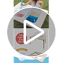 Foldable Sensory Activity Table for Toddlers with Storage Bins and Lid