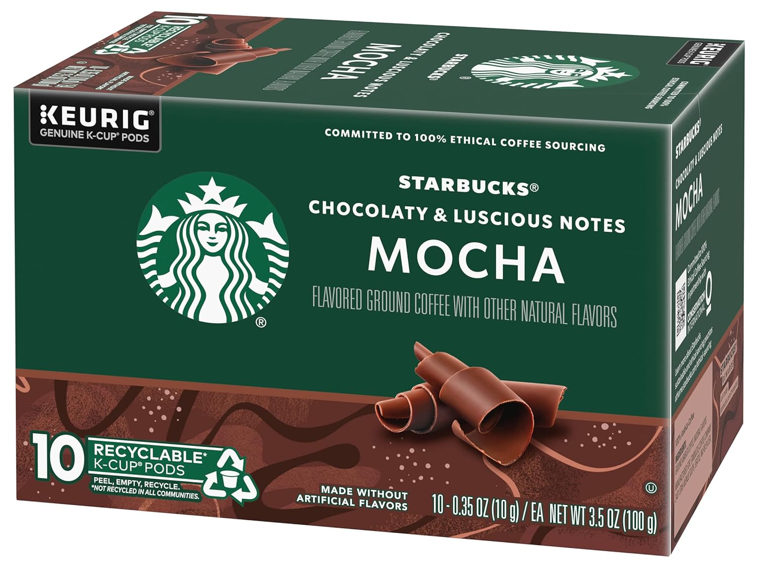Starbucks Mocha Flavored Coffee K-Cup Pods - Genuine Keurig Pods, 10 Count, Pack of 3 Boxes