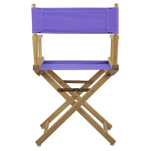 Casual Home 200-00/021-41 Director Chair 18" - Classic Height Natural Frame/Purple Canvas