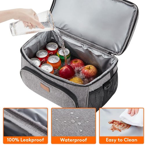 Lifewit Insulated Cooler Bag - Large Leakproof Beach Cooler for 32/48 Cans | Portable Soft-Sided Ice Chest