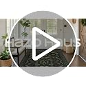 2x3 Dark Green Entryway Rug - Washable Non Slip Boho Accent Throw Rug