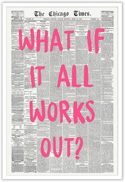 Drimiler Retro Newspaper Poster - Positive Affirming Quote Canvas Wall Art | 16x24in Unframed