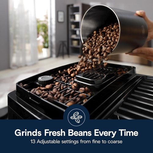 De'Longhi Magnifica Start Automatic Espresso Machine - Auto Milk Frother, Built-In Grinder, 5 One-Touch Recipes
