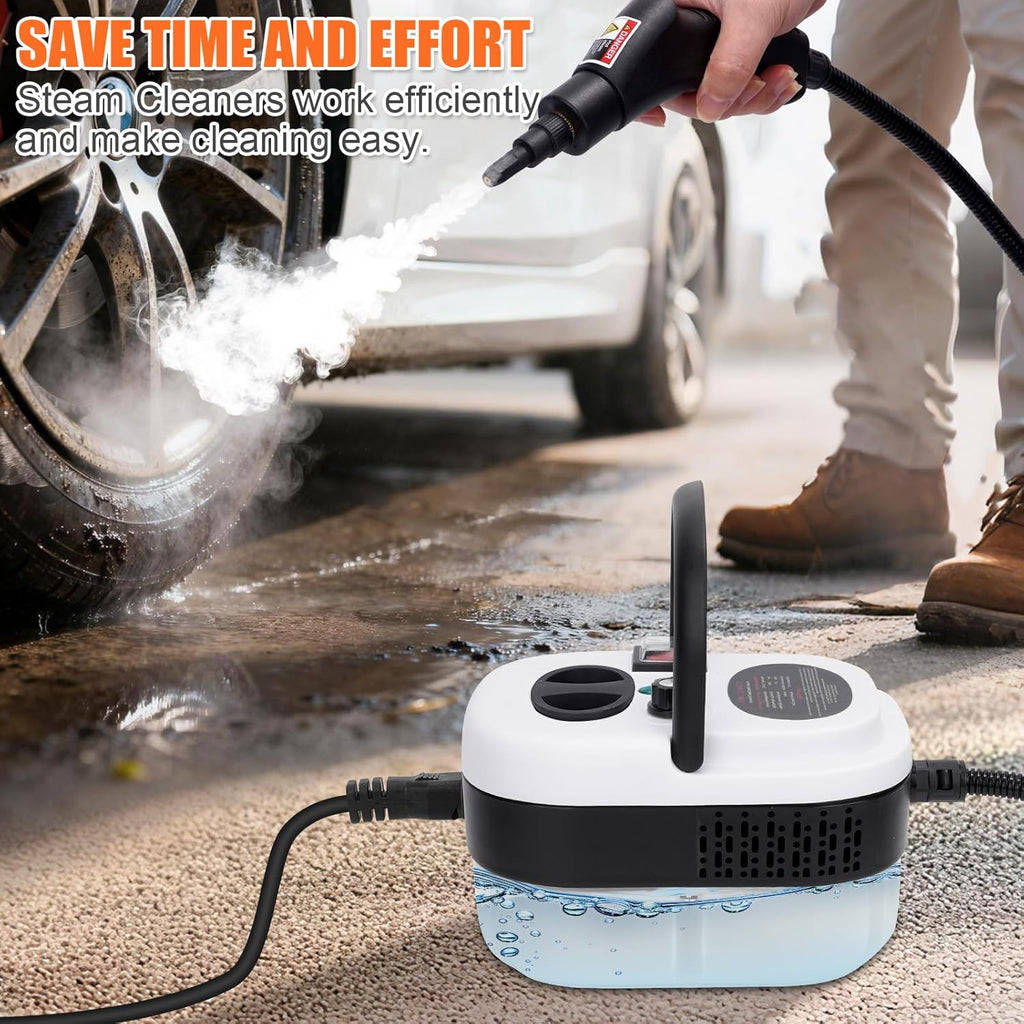 Skiennix 7-in-1 Steam Cleaner - 2500W High Pressure Handheld Steamer for Home & Car Cleaning