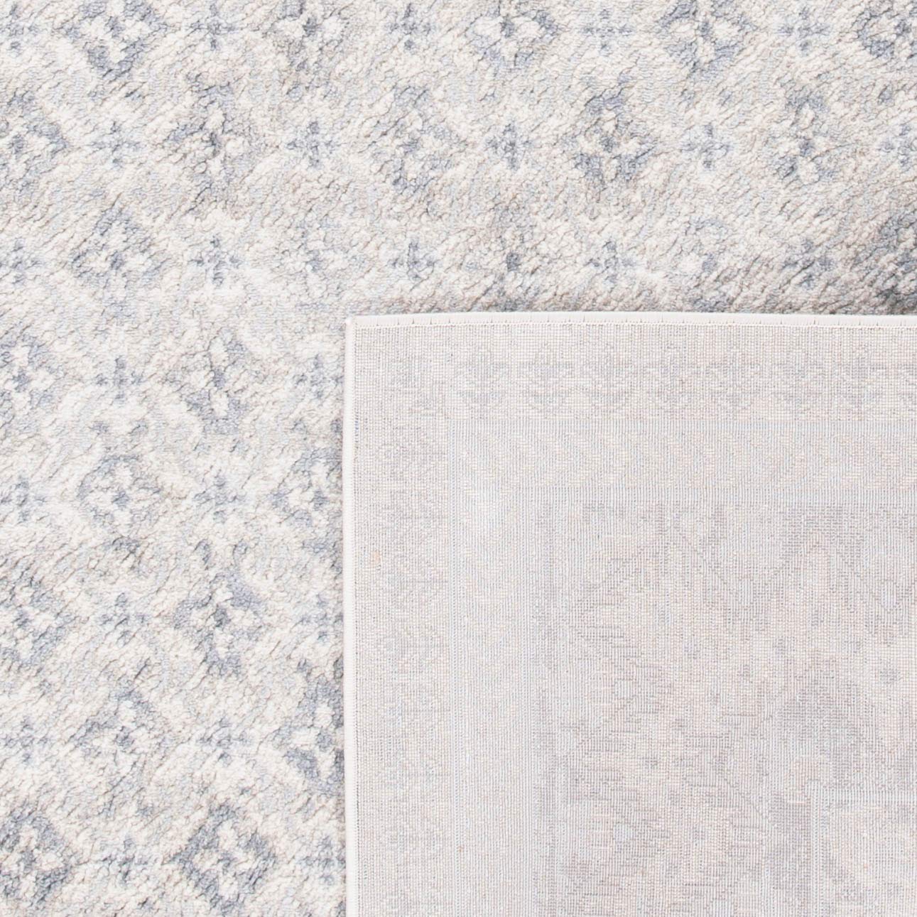 SAFAVIEH Brentwood Collection Runner Rug - 2' x 14', Ivory & Grey, Traditional Oriental Distressed Design, Non-Shedding & Easy Care, Ideal for High Traffic Areas in Living Room, Bedroom (BNT899B)