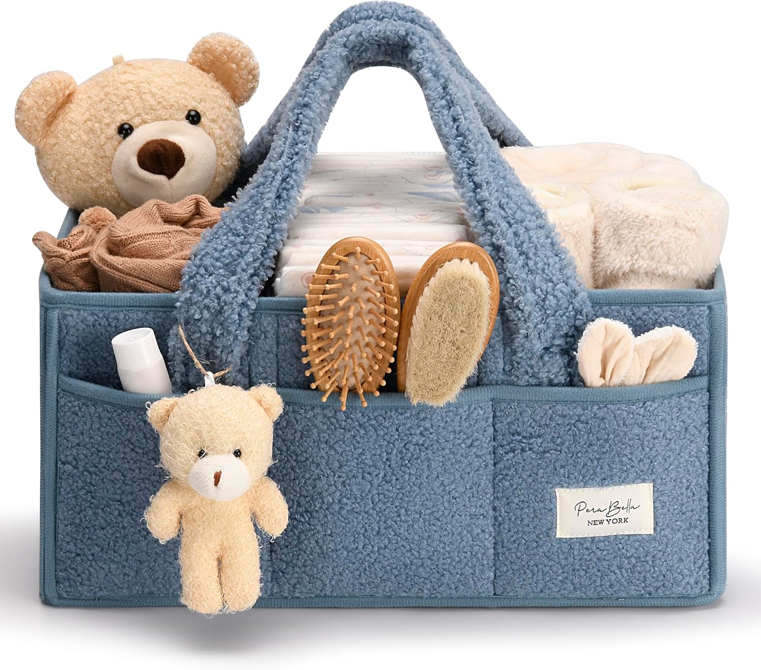 PeraBella Baby Diaper Caddy Organizer - Portable Storage Basket for Newborn Essentials | Ideal Shower Gift