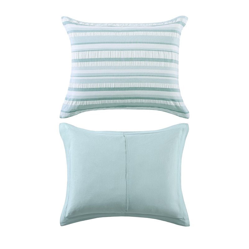 Tommy Bahama - King Duvet Cover Set, Cotton Bedding with Matching Shams & Button Closure, Super Soft Bedding Set (Clearwater Cay Blue, King)