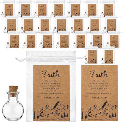Funnymoom 50 Pack Faith Gifts for Women - Christian Baptism & Wedding Religious Keepsakes